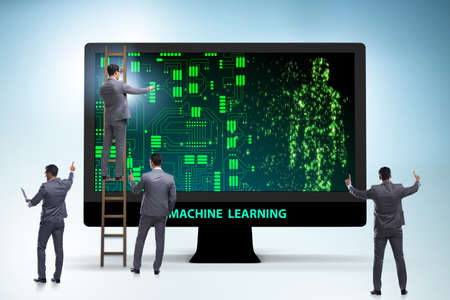 Machine learning concept as modern technology