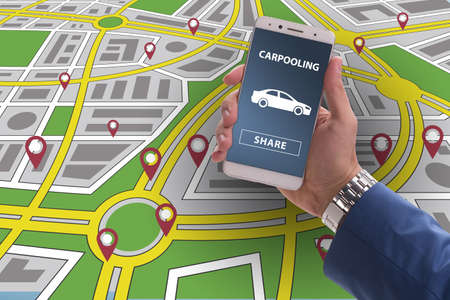 Concept of car ordering onlineの写真素材