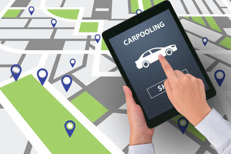 Concept of car ordering onlineの写真素材