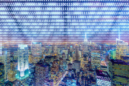 Concept of modern digital city and innovationの写真素材