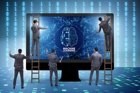 Machine learning concept as modern technologyの写真素材