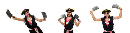 Man pirate isolated on the white backgroundの写真素材