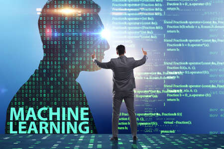 Machine learning concept as modern technology