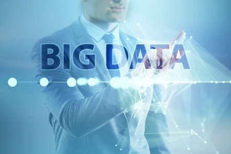 Big data concept with data mining analyst