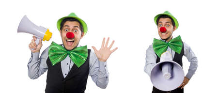 Funny man in saint patrick holiday conceptの写真素材
