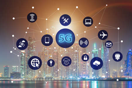 5g internet concept in technology concept