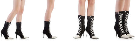 Topboots isolated on white backgroundの写真素材