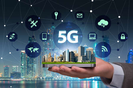 5g concept of internet connection technology