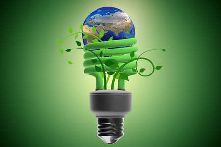 Concept of energy efficiency - 3d rendering
