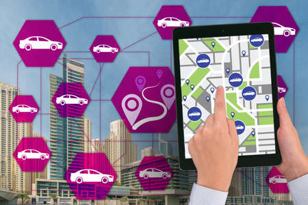 Concept of car ordering online