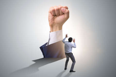 Fist gesture in business conceptの写真素材