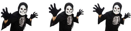 Scary man in halloween concept