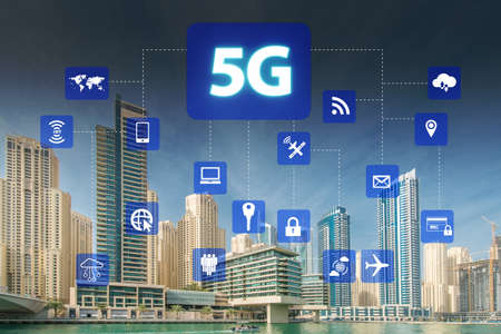 5g internet concept in technology concept