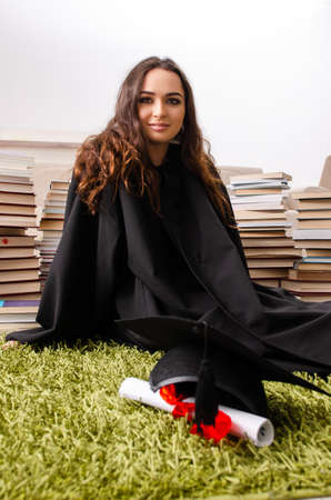 Young female student graduating from the universityの写真素材