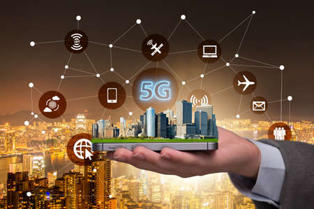 5g concept of internet connection technology