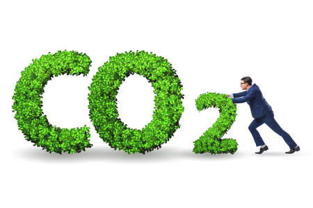 Ecological concept of greenhouse gas emissionsの写真素材