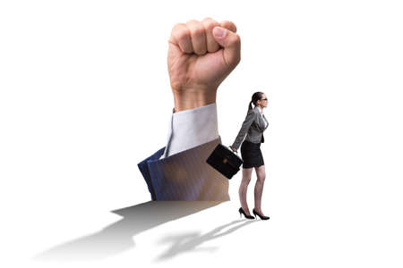 Fist gesture in business conceptの写真素材