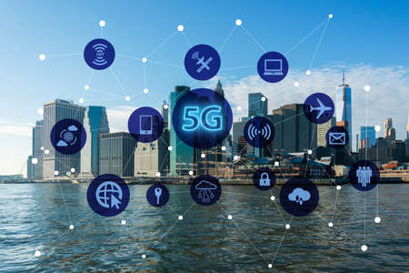 5g internet concept in technology concept