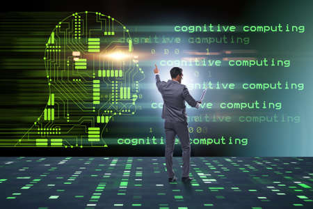 Cognitive computing and machine learning concept