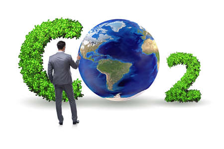 Ecological concept of greenhouse gas emissions