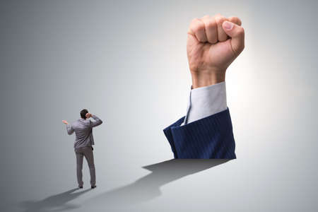Fist gesture in business conceptの写真素材