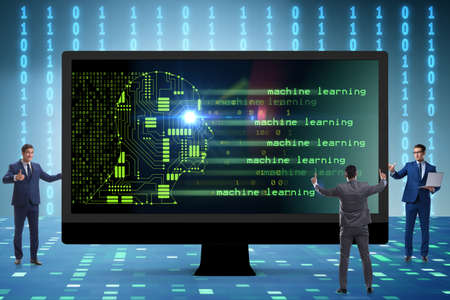 Cognitive computing and machine learning conceptの写真素材