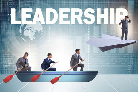 Leadership concept with various business peopleの写真素材