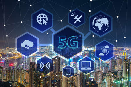 5g internet concept in technology concept