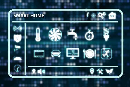 Smart home concept - 3d rendering