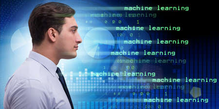 Cognitive computing and machine learning concept