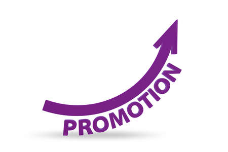 Career promotion concept - 3d renderingの写真素材