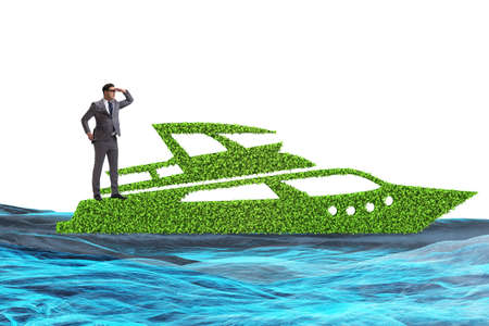 Green environmentally friendly vehicle conceptの写真素材