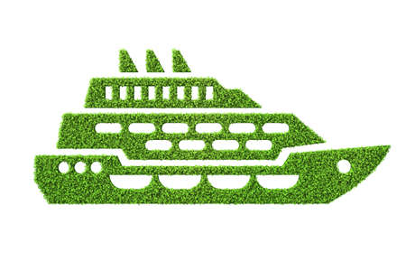 Green environmentally friendly vehicle concept - 3d renderingの写真素材