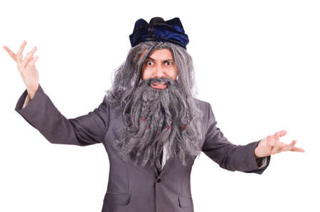 Old man in funny concept