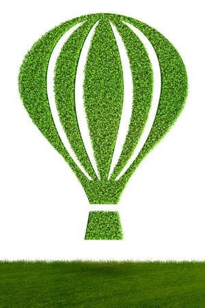 Green environmentally friendly vehicle concept - 3d renderingの写真素材