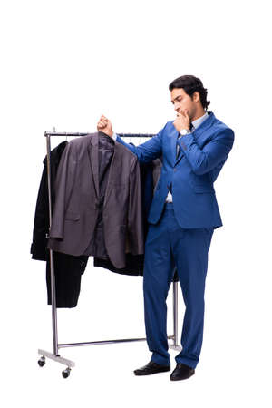 Young handsome businessman in clothing conceptの写真素材