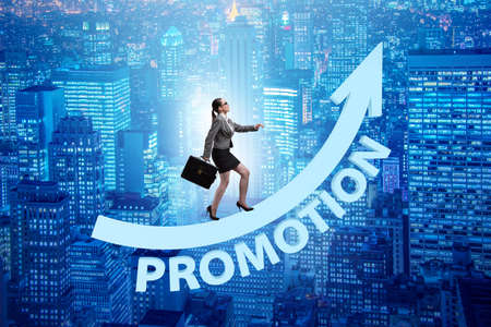 Employee in career promotion conceptの写真素材