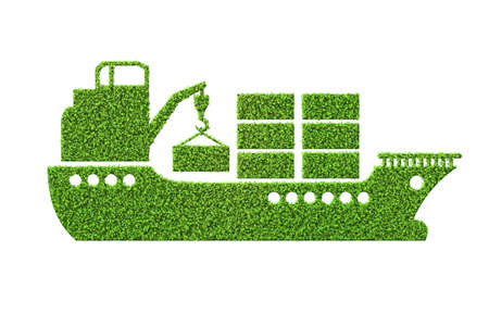 Green environmentally friendly vehicle concept - 3d renderingの写真素材