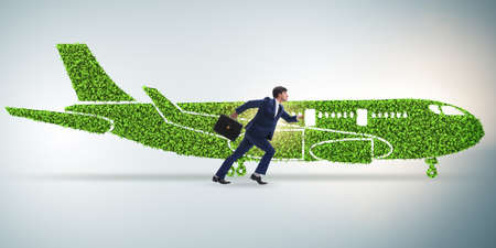 Green environmentally friendly vehicle conceptの写真素材