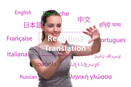 Concept of online translation from foreign language
