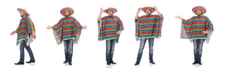 Funny mexican isolated on whiteの写真素材