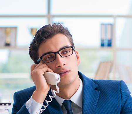 Businessman working in the officeの写真素材