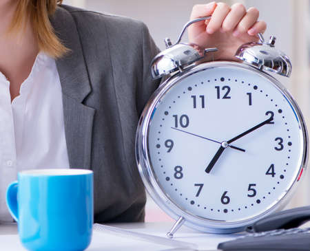 Businesswoman working in the officeの写真素材