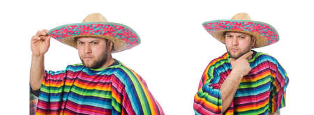 Funny mexican isolated on whiteの写真素材