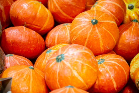 The fruits at the market display stall