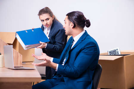 Two employees being fired from their work