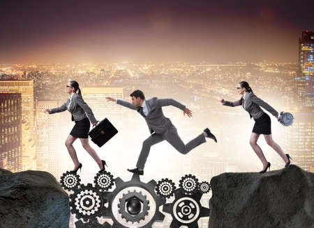 Teamwork concept with business peopleの写真素材