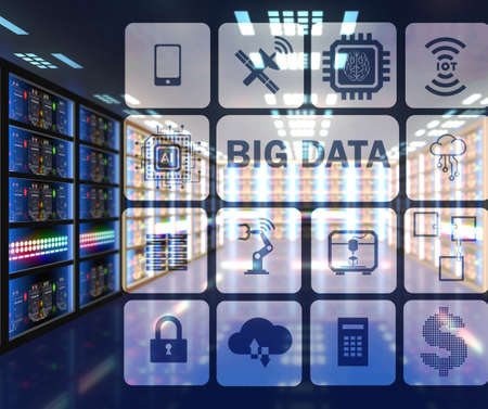 Big data computing concept of modern IT technologyの写真素材