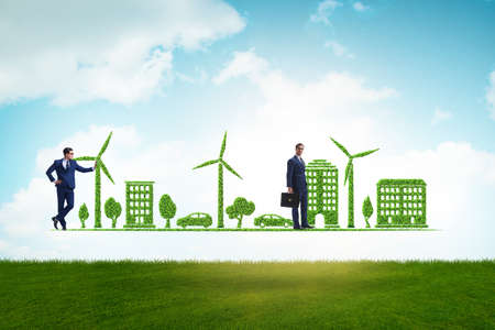 The concept of clean energy and environmental protectionの写真素材