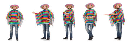 Funny mexican isolated on whiteの写真素材